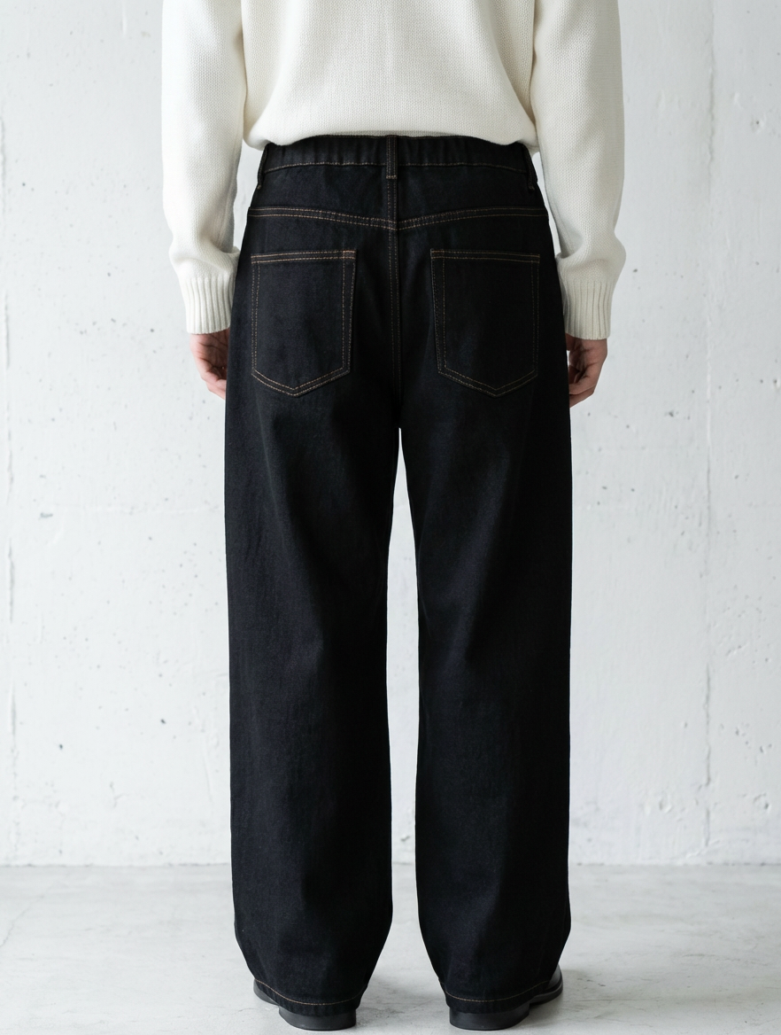 Black Denim Street Relaxed Fit Edition｜BM-B-128