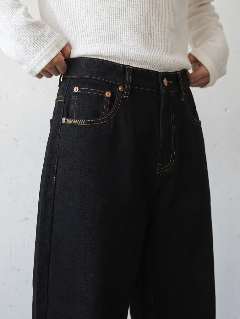 Black Denim Street Relaxed Fit Edition｜BM-B-128