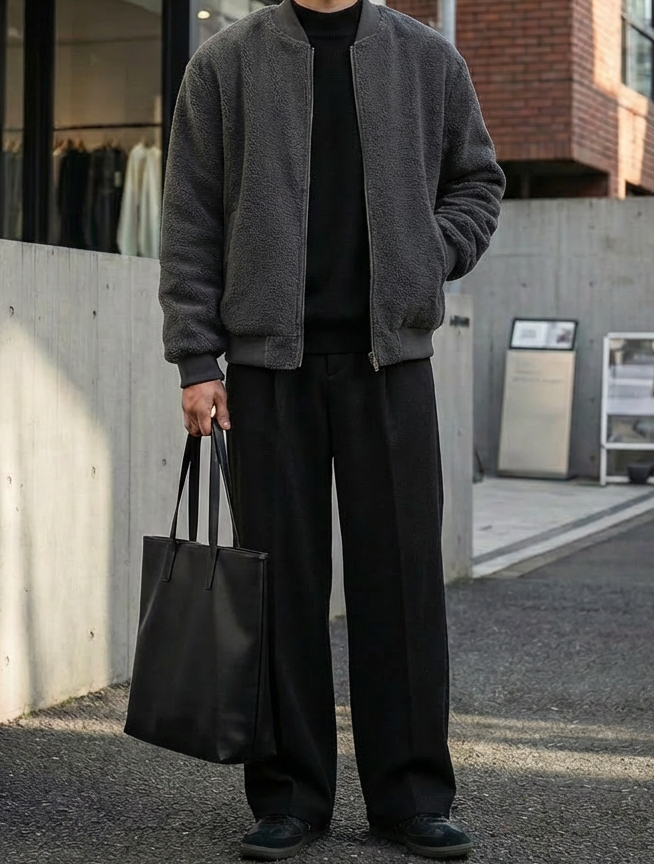 Wool Blend Modern Street Tailor｜BM-B-130