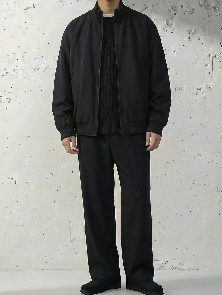 Navy Tailored Edition Flight Luxury Jacket｜BM-O-138