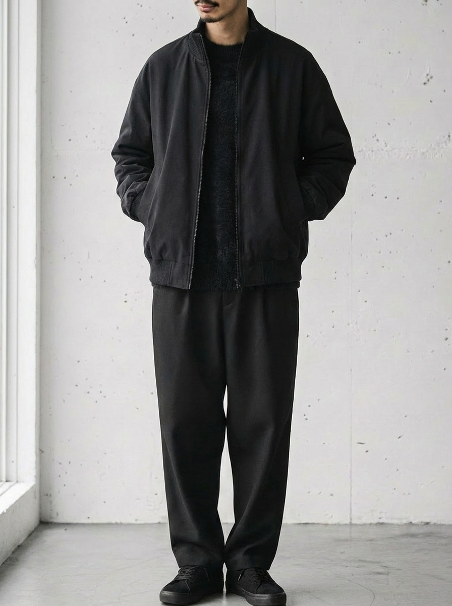 Navy Tailored Edition Flight Luxury Jacket｜BM-O-138