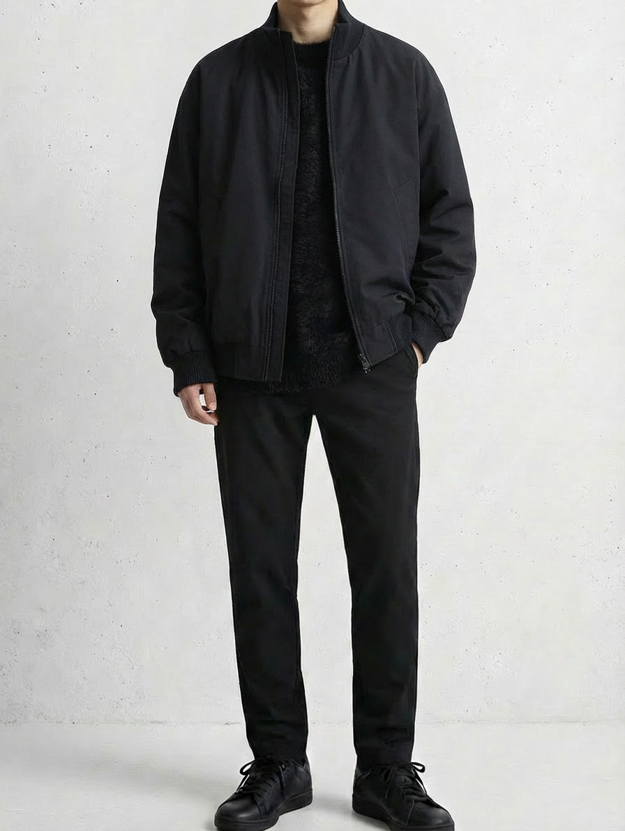 Navy Tailored Edition Flight Luxury Jacket｜BM-O-138