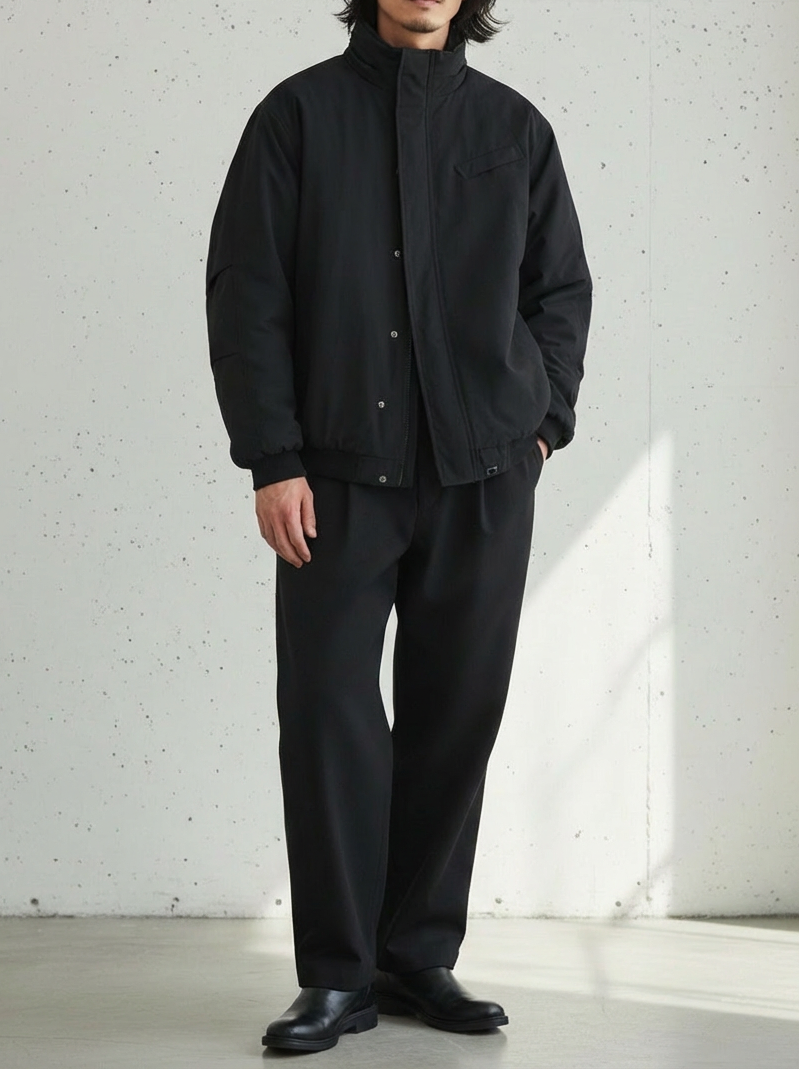 Textured Cotton Padded Jacket｜BM-O-109