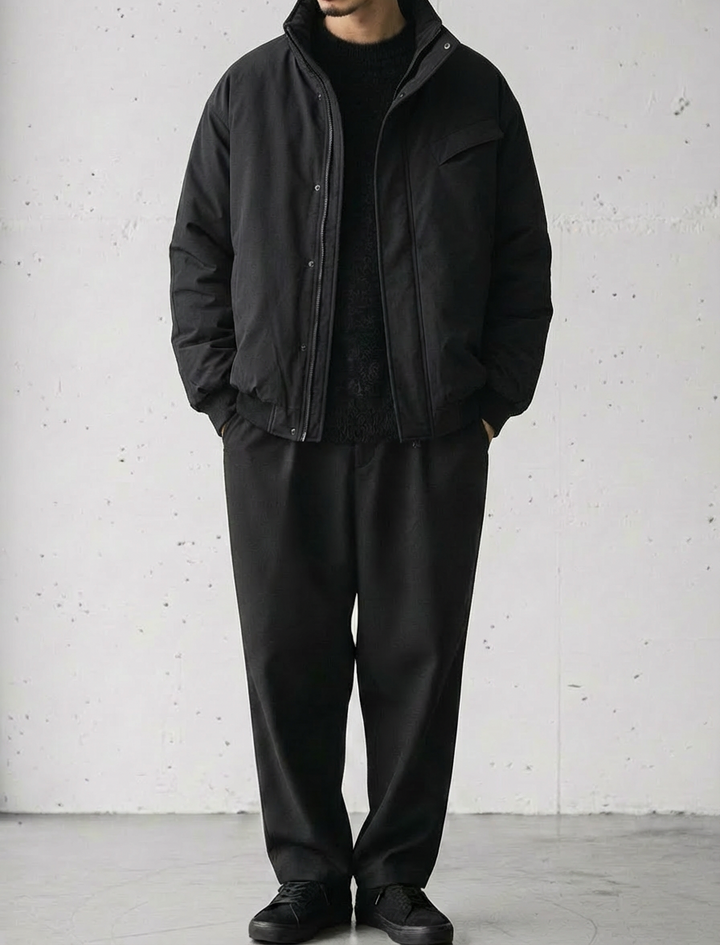 Textured Cotton Padded Jacket｜BM-O-109