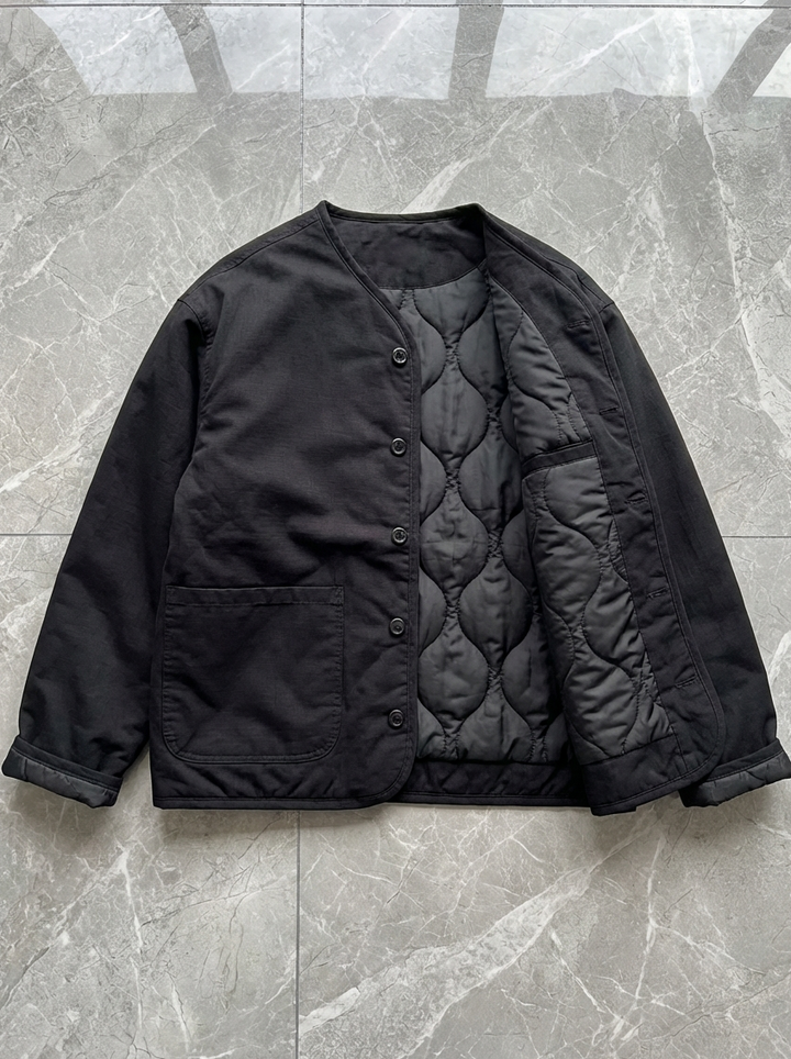 No-Collar Padded Minimal Jacket｜BM-O-139