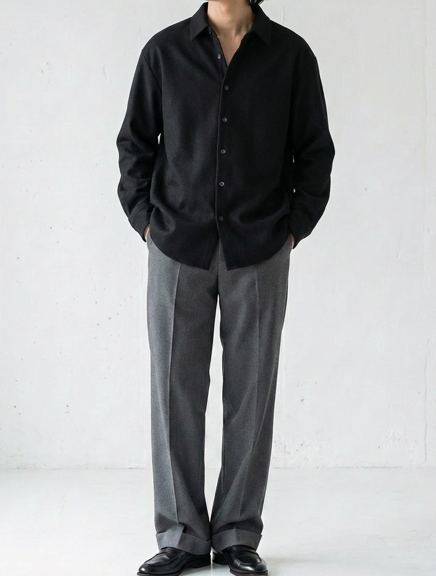 Nubuck Shirt Jacket Soft Warm Texture｜BM-T-148