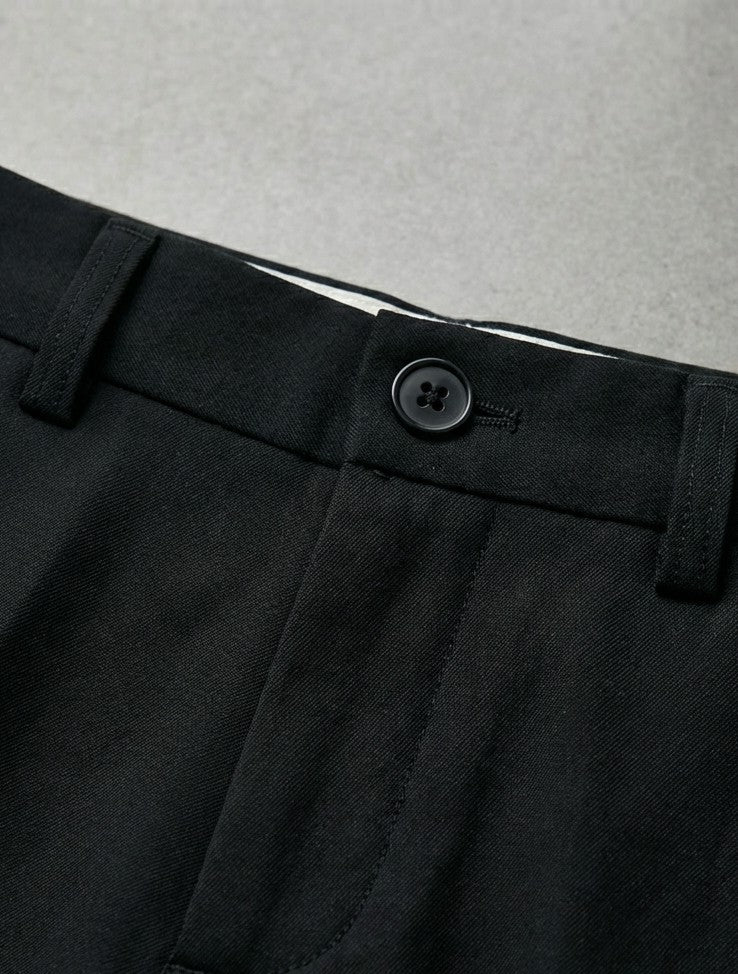 Solid Tapered Ankle British Slim Pants｜BM-B-131