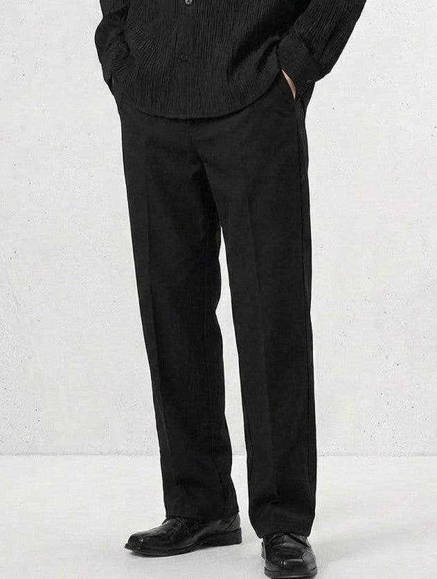 TENCEL™ Lyocell Blend Straight Pants｜BM-B-132