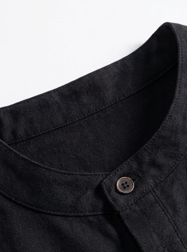 Classic Cotton Henley Effortless Style Shirt｜BM-T-155