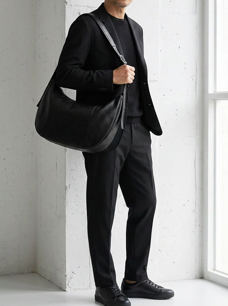 Modern Half-Moon Black Shoulder｜BM-OT-16