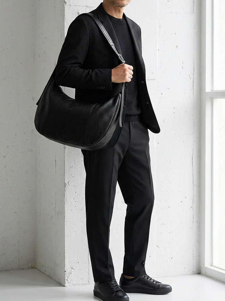 Modern Half-Moon Black Shoulder｜BM-OT-16
