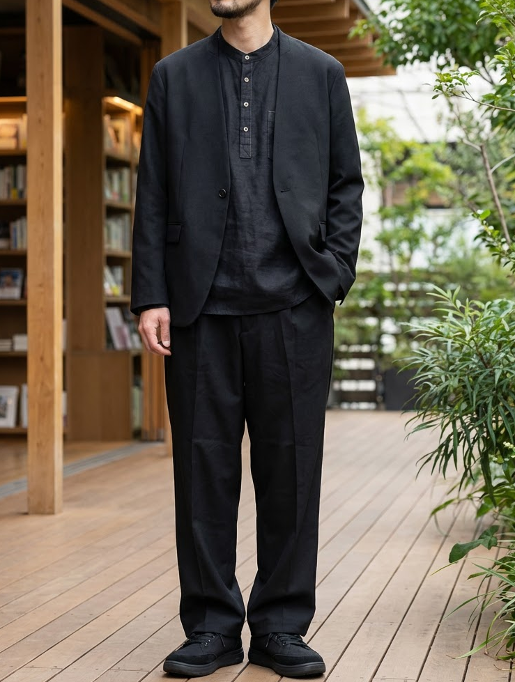 Classic Cotton Henley Effortless Style Shirt｜BM-T-155