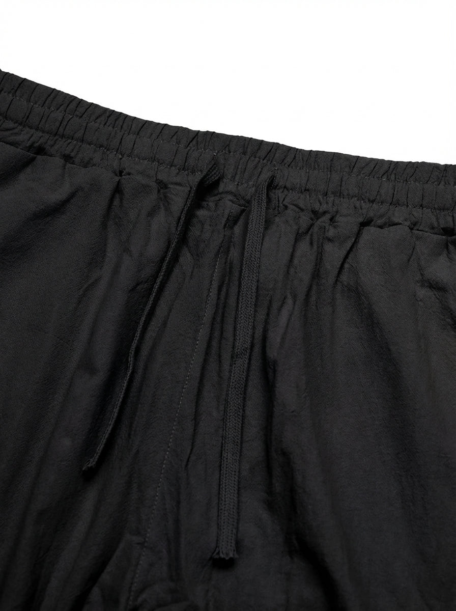 Premium Linen Drawstring Relaxed Trousers｜BM-B-136