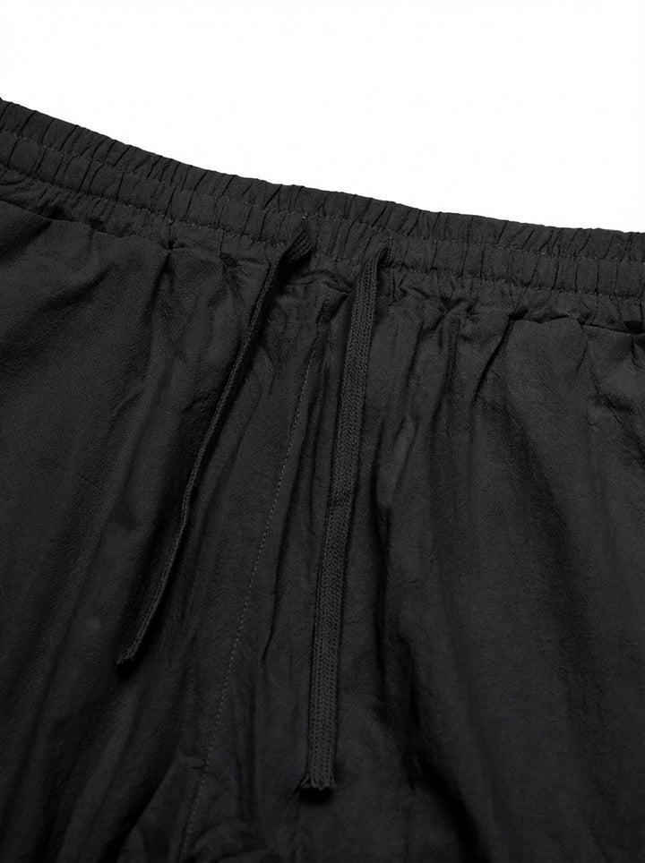 Premium Linen Drawstring Relaxed Trousers｜BM-B-136