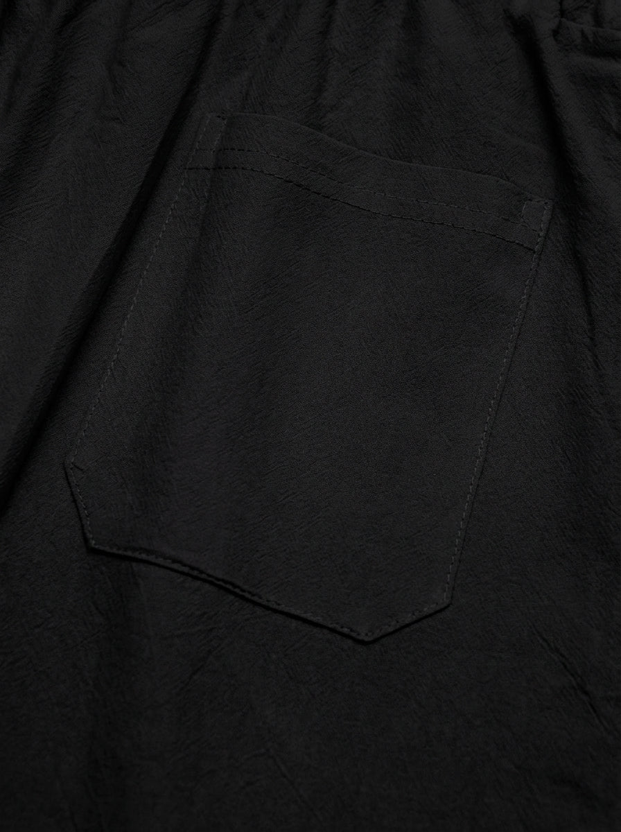 Premium Linen Drawstring Relaxed Trousers｜BM-B-136