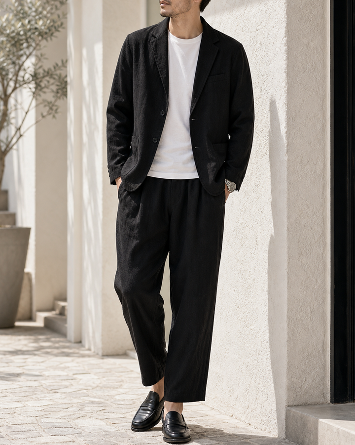 Premium Ramie Tailored Casual Jacket｜BM-T-165